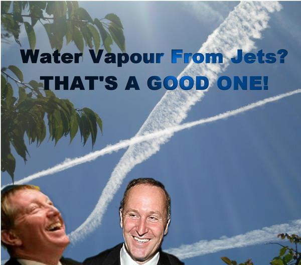 The Minister For The Environment Claims The Aerosol Trails Are Merely Water Vapour